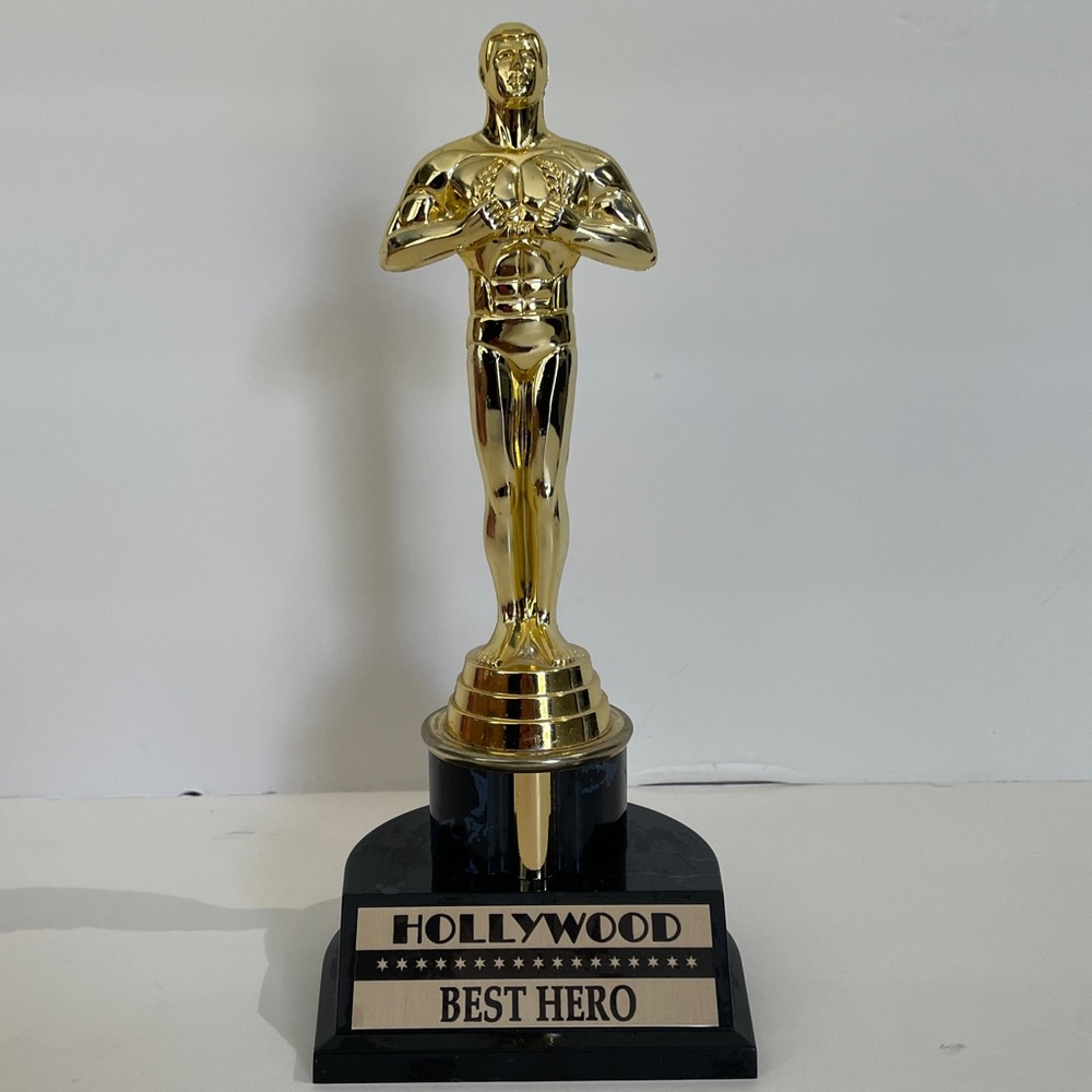 Novelty Oscars Trophy for Best Hero